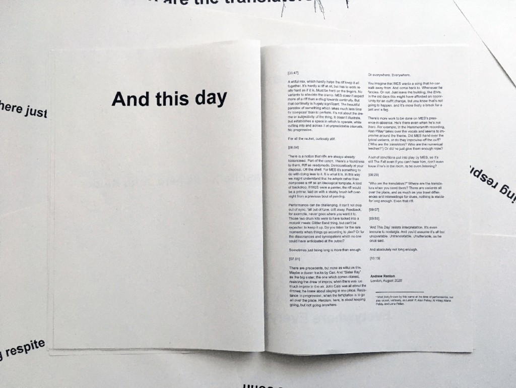 Infinity Zines And This Day
